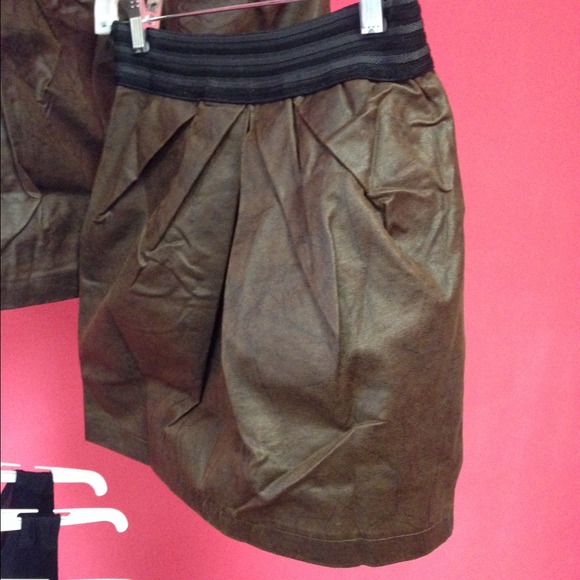 Faux Leather Skirt