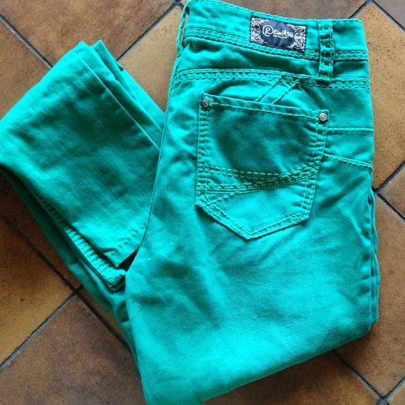 SOLD Never worn teal skinny jeans - Picture 1 of 2
