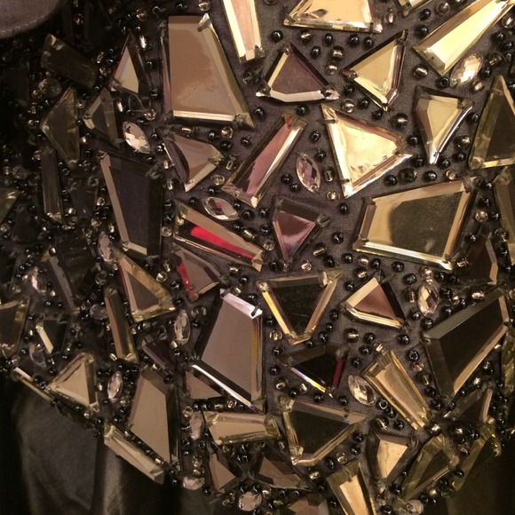 Unique mirror/glass mosaic pewter formal dress! - Picture 3 of 3