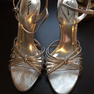 Silver sandals