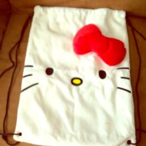 hello kitty drawstring backpack