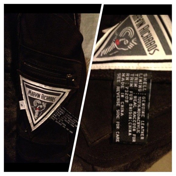 Marvin Richards Dark brown long coat Sz M - Picture 12 of 16