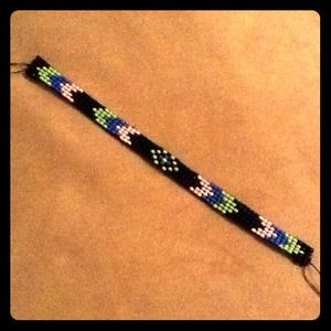 Hand beaded loom bracelet!