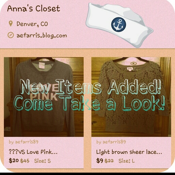 New Items in Closet!