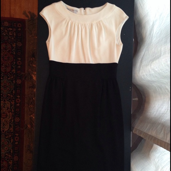 Maggy London black & cream dress