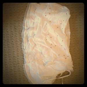 Adorable summer wrap skirt w cute peach flowers