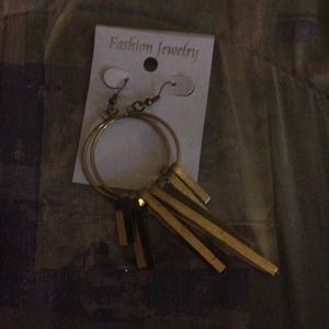 Gold Dangling Earrings