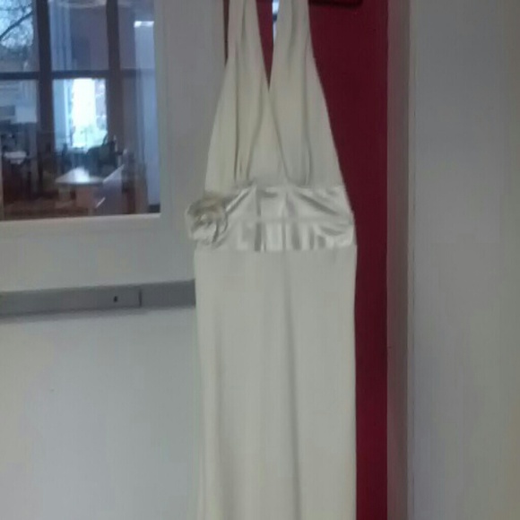 Backless dress.