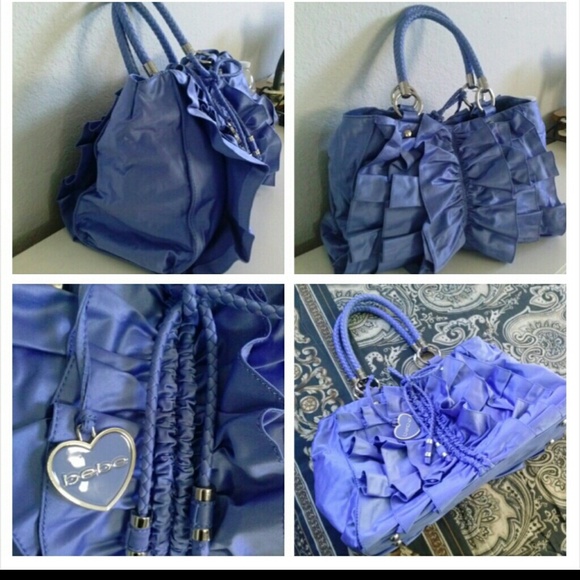 ⛔SOLD⛔ 💐HP 9/24 🎉 bebe frills satin tote - Picture 2 of 4