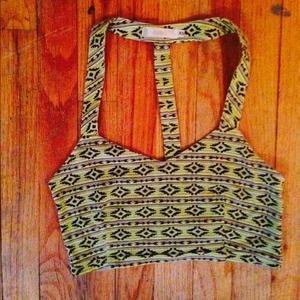Green Aztec bandeau