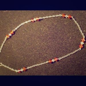 Swarovski Crystals & Sterling Silver Necklace