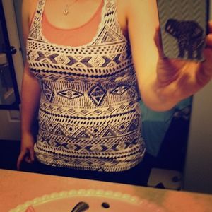 Tribal print tank