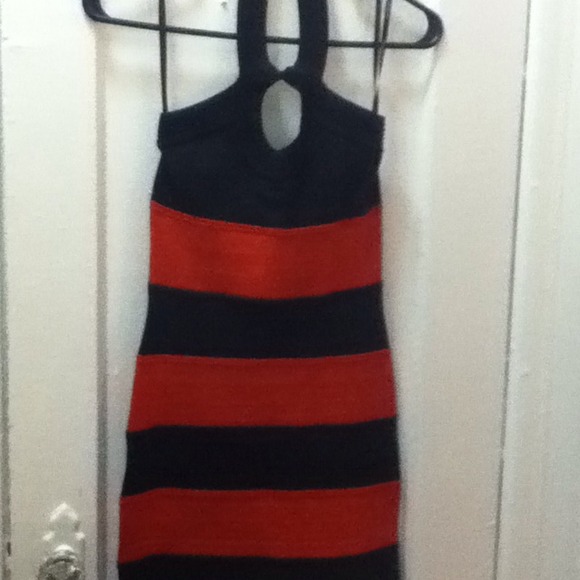 Red and black Bebe party dress - Picture 1 of 1