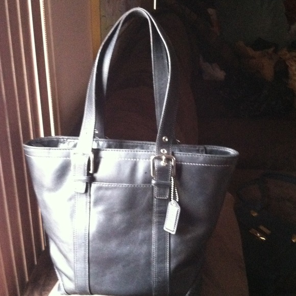 Coach Handbags - COACH Black Leather Handbag