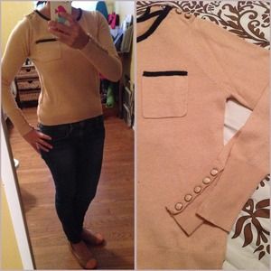 Peach wool sweater from forever 21