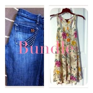 Bundle joes jeans and dress