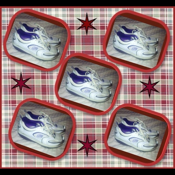 Purple and white SHAPE UP sneakers!