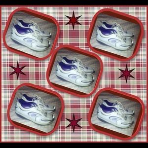 Purple and white SHAPE UP sneakers!