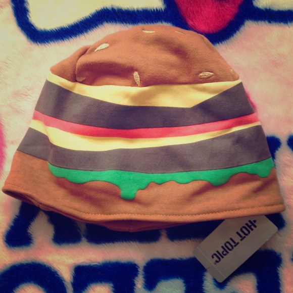 Cheeseburger hat