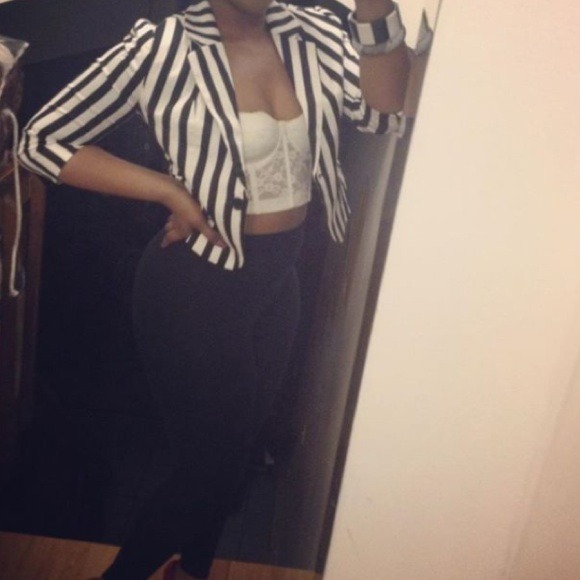 Stripe blazer