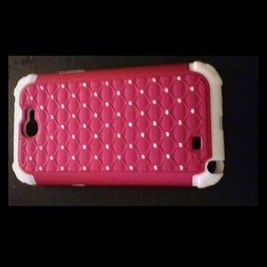 Samsung Galaxy Note 2 Hot Pink Case