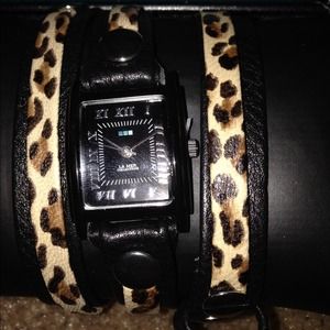 lamer collection Accessories - LaMer Collection Leopard Wrap Watch lamer collection Accessories - LaMer Collection Leopard Wrap Watch