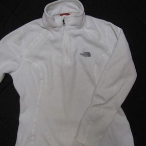 northface white pullover women size medium nice