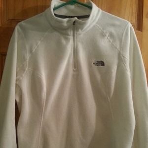 Northface white pullover women size medium nice