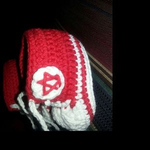 Crocheted shoes