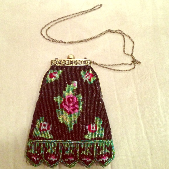 Hand beaded coin purse