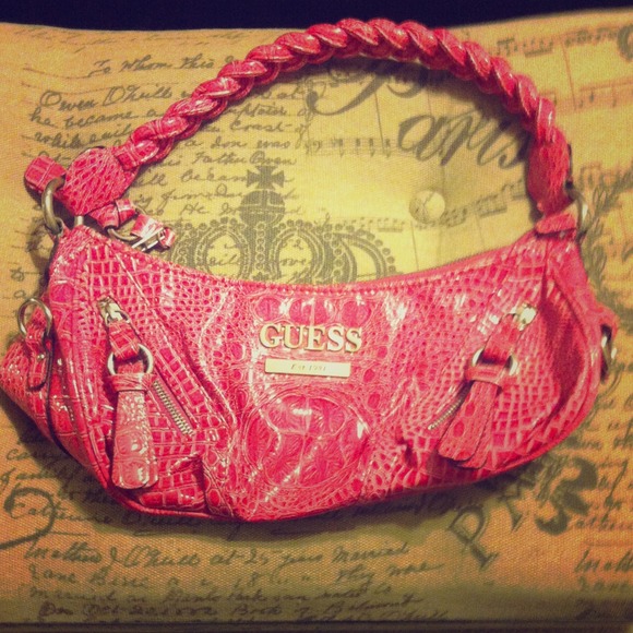 Guess Bags Hot Pink Small Handbag Poshmark