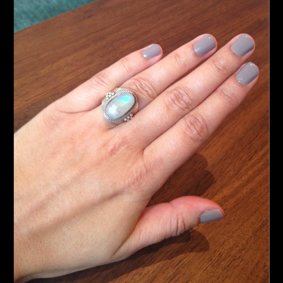 Moonstone and Sterling Silver Ring