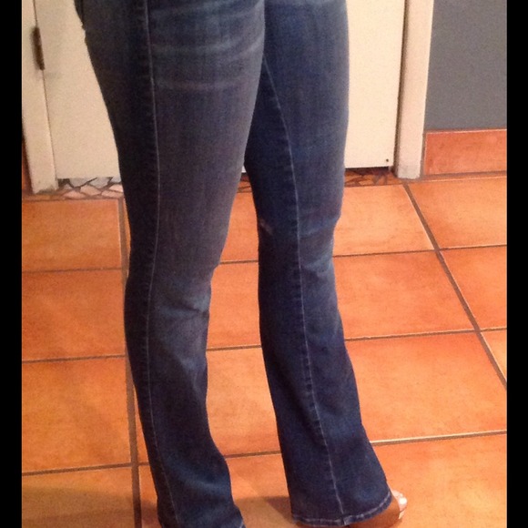 bebe signature boot cut jeans