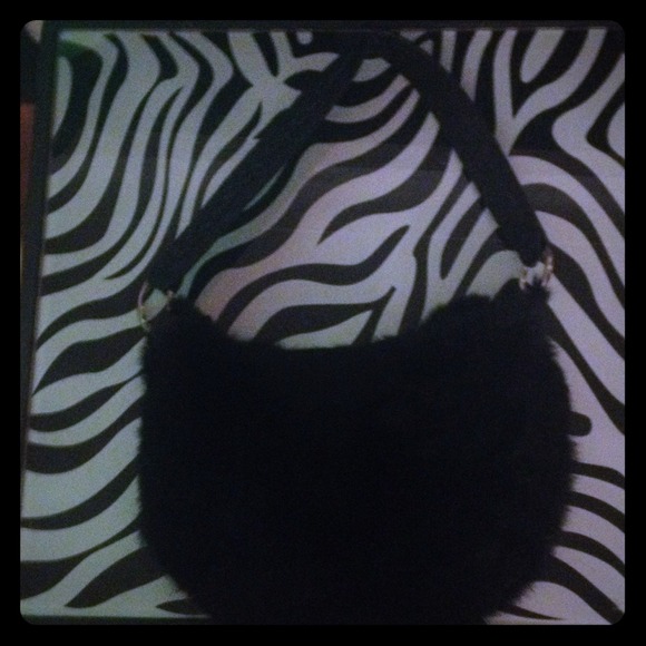EXPRESS Rabbit fur handbag