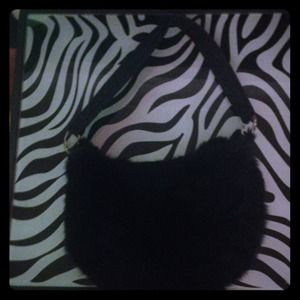 EXPRESS Rabbit fur handbag