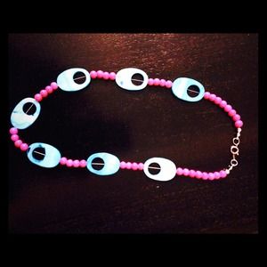 Hot pink necklace