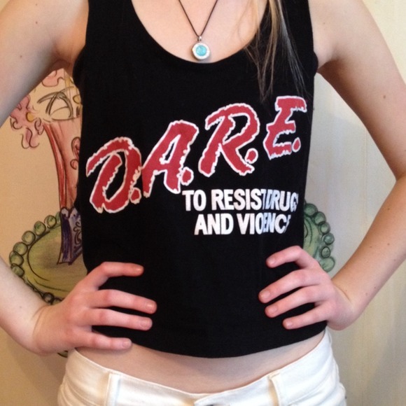DARE To Resist Drugs & Violence Crop Shirt