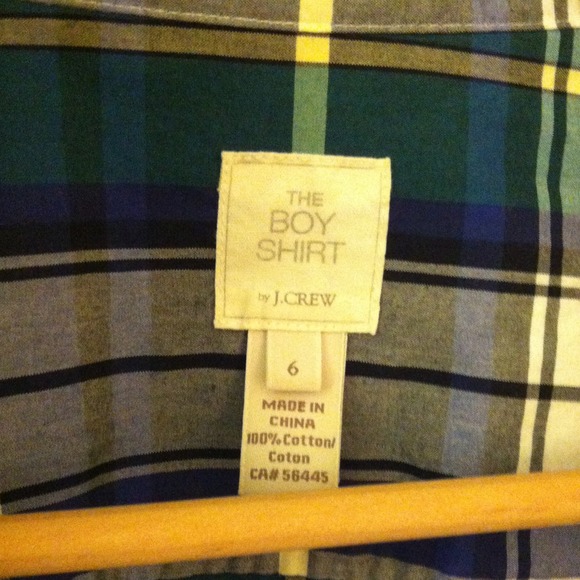 J. Crew boy shirt plaid - Picture 3 of 3