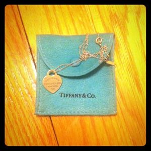 Authentic Tiffany & co heart necklace
