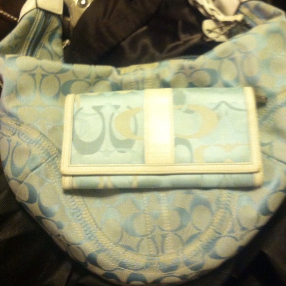 Sold locally..Authentic coach purse and wallet.