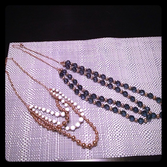 2 necklaces worn once