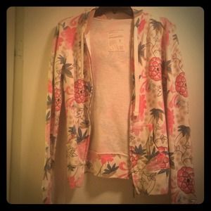 Aeropostale CHRYSANTHEMUM PRINT HOODIE SMALL