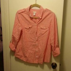 Bundles are welcome. Chico size 1 pink button down