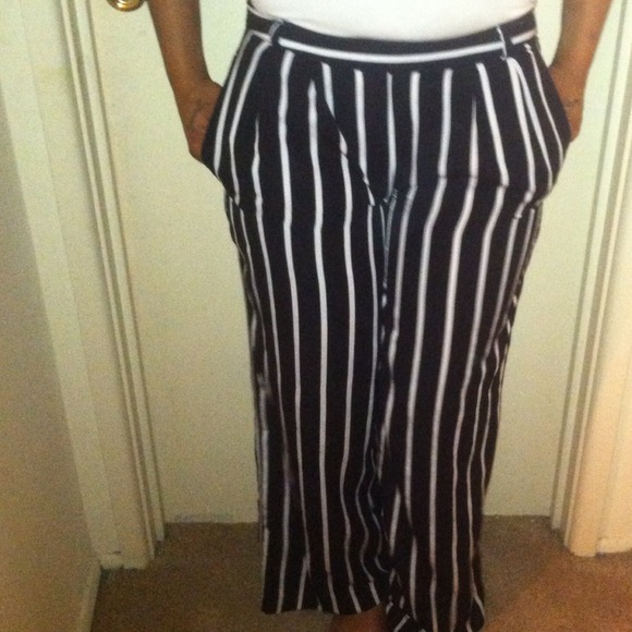 Flare striped pants - Picture 2 of 2