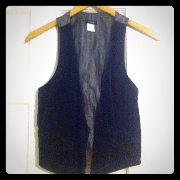 Blue velvet j crew vest - Picture 1 of 1