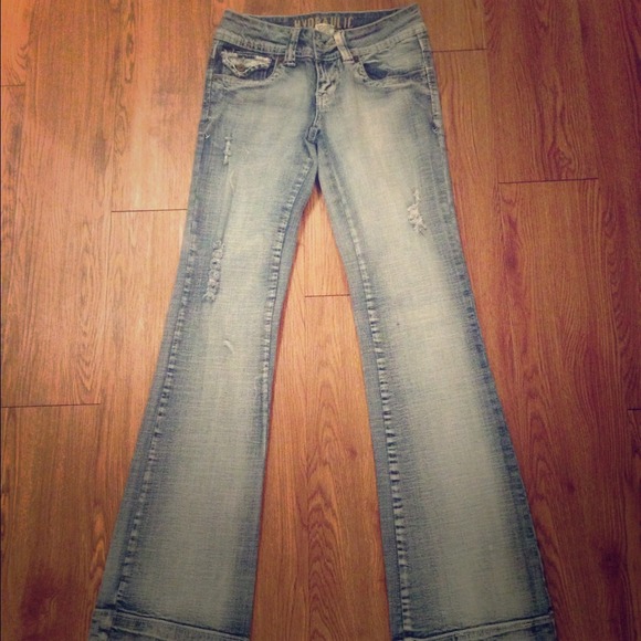 Hydraulic boot cut jeans