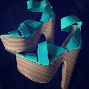 Jessica Simpson Wrapped Sandal Wedges