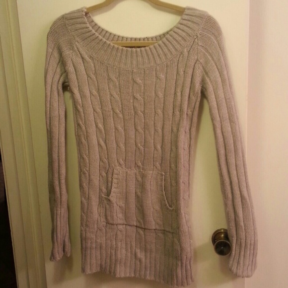 Bundle please!! Grey sweater dress hoodie pocket