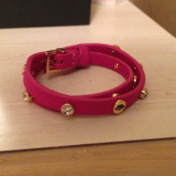 Juicy Couture Pink Leather Bracelet - Picture 3 of 4