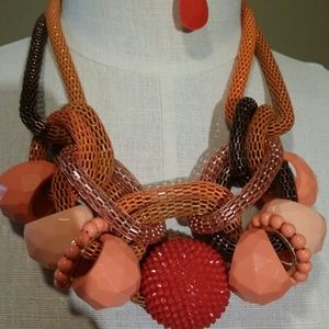 Orange Necklace set